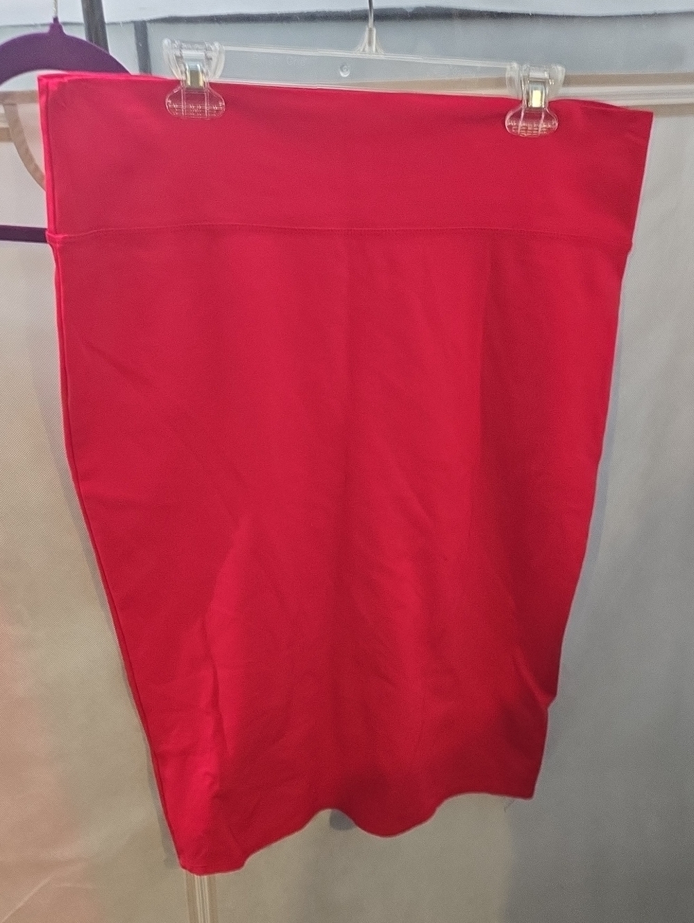 Red Pinup Wiggle Skirt